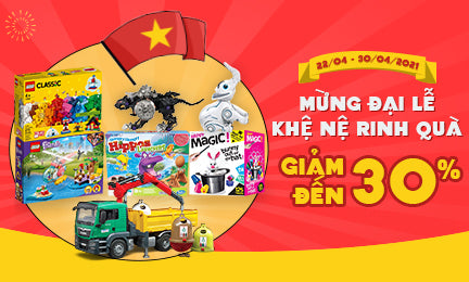 Vui lễ 30/4 thả ga với đồ chơi mới ưu đãi đến 30%