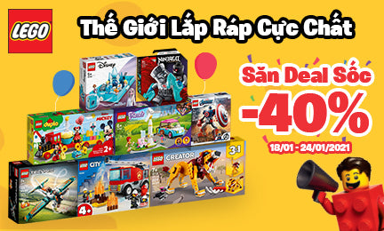 Đồ chơi LEGO giảm giá sốc tới 40% cho bé thỏa sức sáng tạo