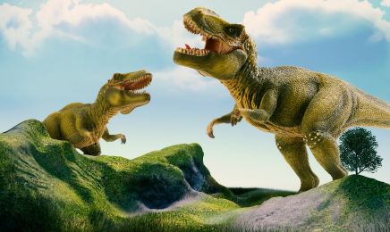 Tổ chức cuộc đấu gay cấn giữa Bò cạp dung nham và khủng long T-rex