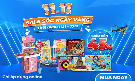 Bùng nổ deal 11.11: Săn đồ chơi chính hãng giá ưu đãi tới 45% tại Mykingdom