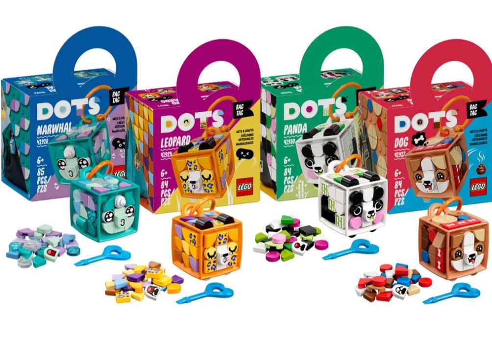 Tổng hợp 6 mẫu móc khóa LEGO DOTS độc lạ