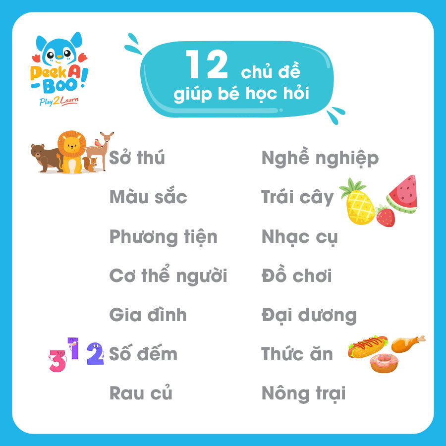 Máy đọc chữ thông minh cho bé PEEK A BOO PAB043