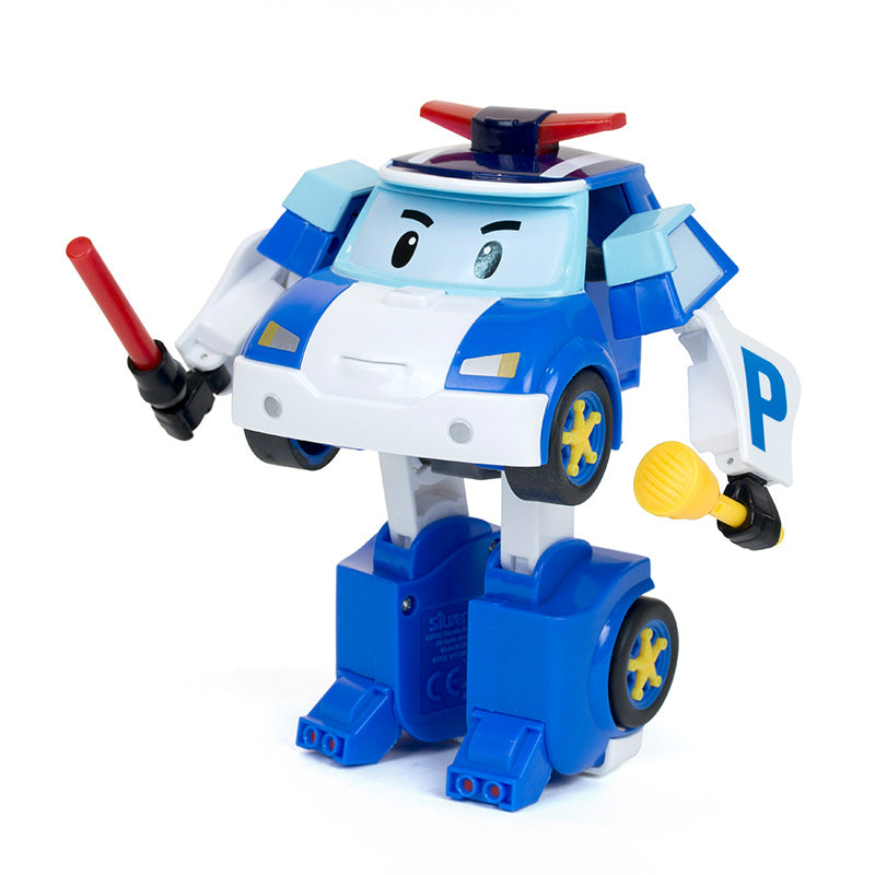 Robot biến hình xe cảnh sát Poli có chạy trớn & ánh sáng ROBOCAR POLI 83094