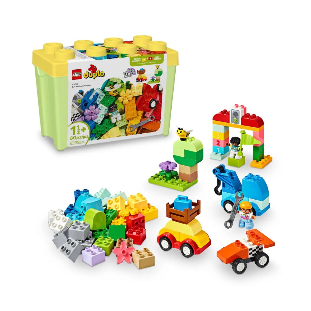 Creative Brick Barrel Assembling Toy: LEGO DUPLO 10439 Cars and Trucks (80 pieces)