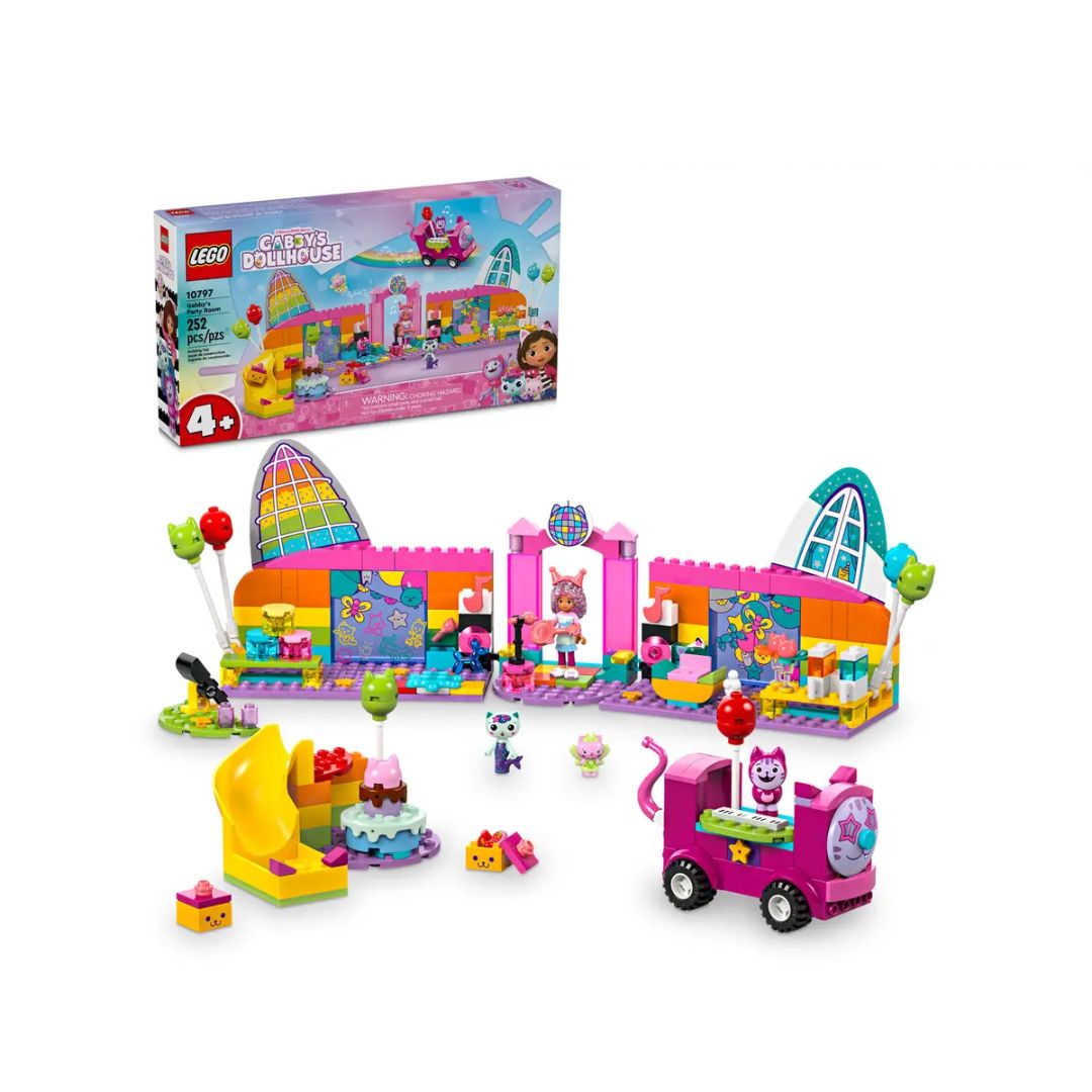 Gabby's Colorful Party Room Assembling Toy LEGO GABBY DOLLHOUSE 10797 (252 parts)