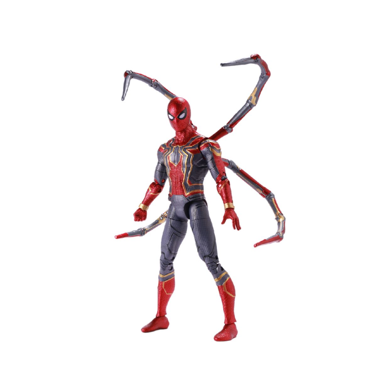 Mô Hình Tác Chiến Iron Spiderman Tích Hợp Bệ Ánh Sáng ZD TOYS 1606-12