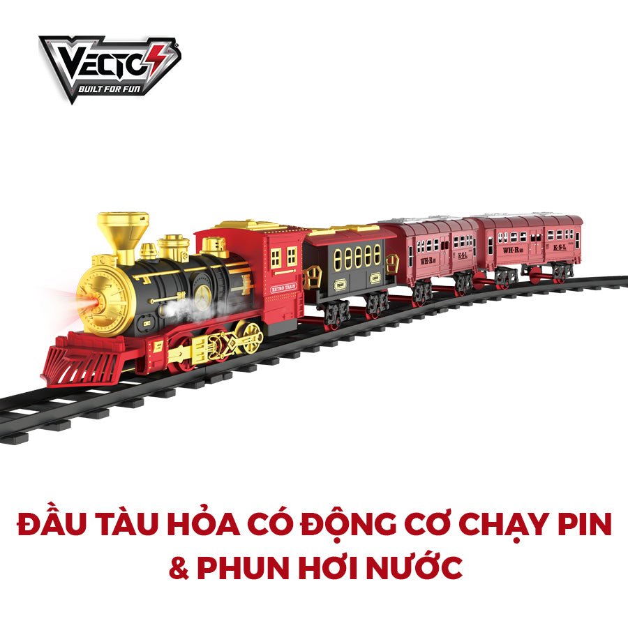 VECTO VT6994A steam train and track assembly toy