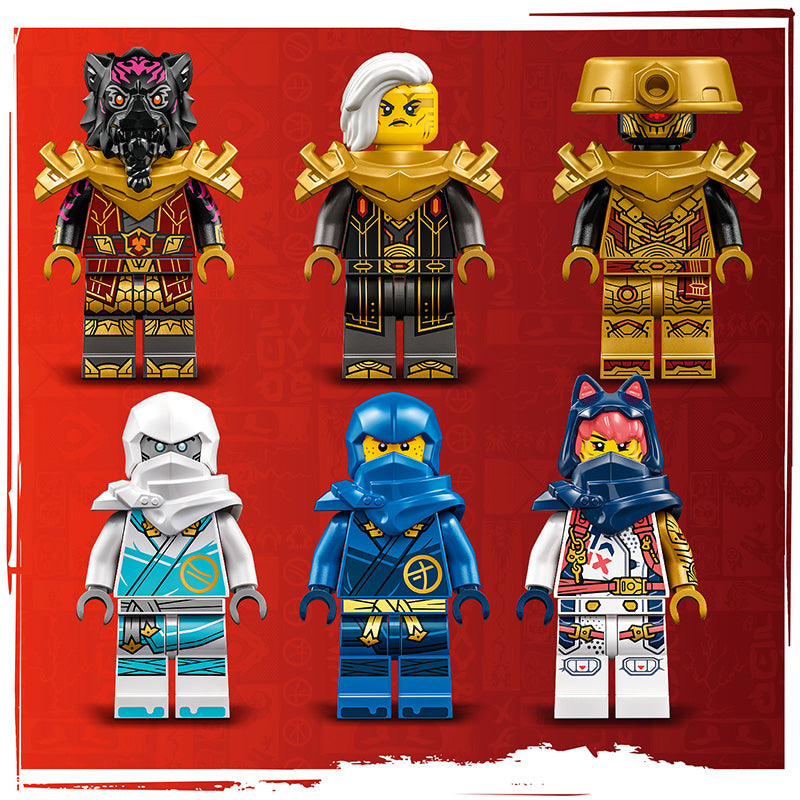 Đồ chơi lắp ráp Rồng nguyên tố đối đầu chiến giáp đế vương LEGO NINJAGO 71796