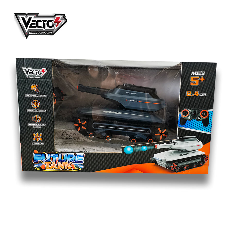 Remote-controlled futuristic tank toy (Black) VECTO VT6615A