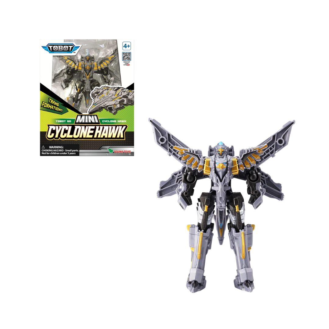 Transforming robot TOBOT CYCLONE HAWK is the leader of the sky. TOBOT 301123