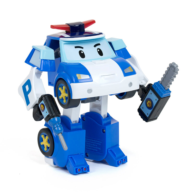 Robot biến hình xe cảnh sát Poli có chạy trớn & ánh sáng ROBOCAR POLI 83094