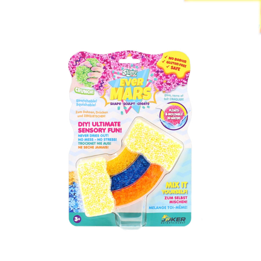 Foam slime mixed with multicolored sparkling glass beads Set Gold SLIMY 38052