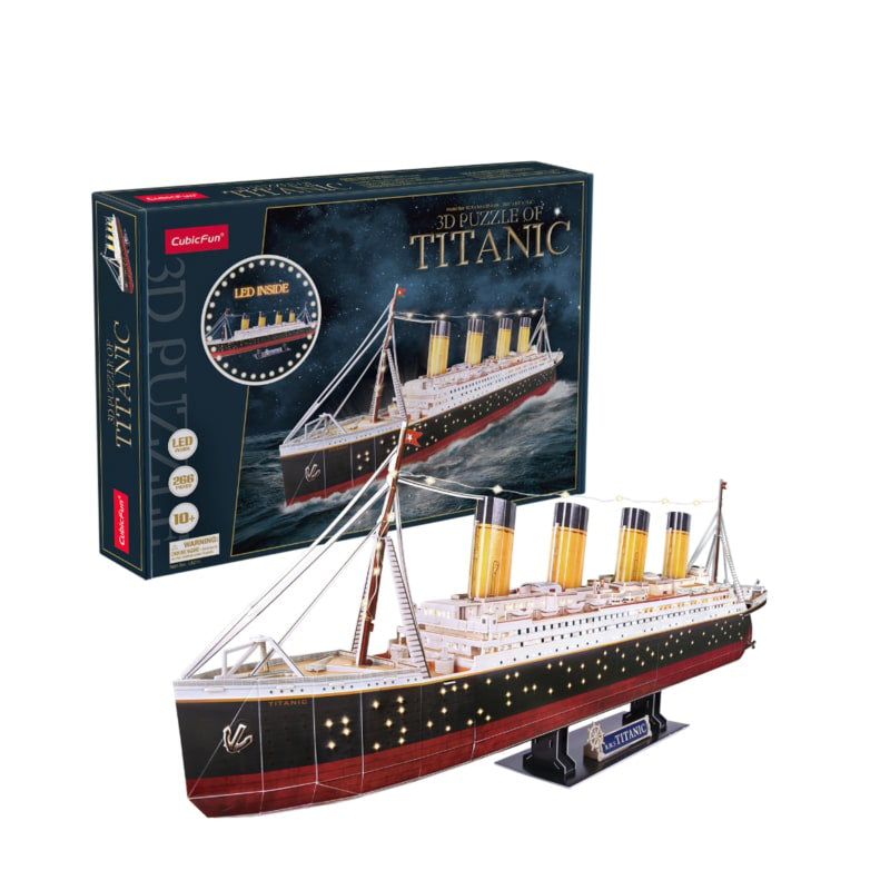 3D puzzle children's toy with LED lights: Titanic PUZZLES L521H