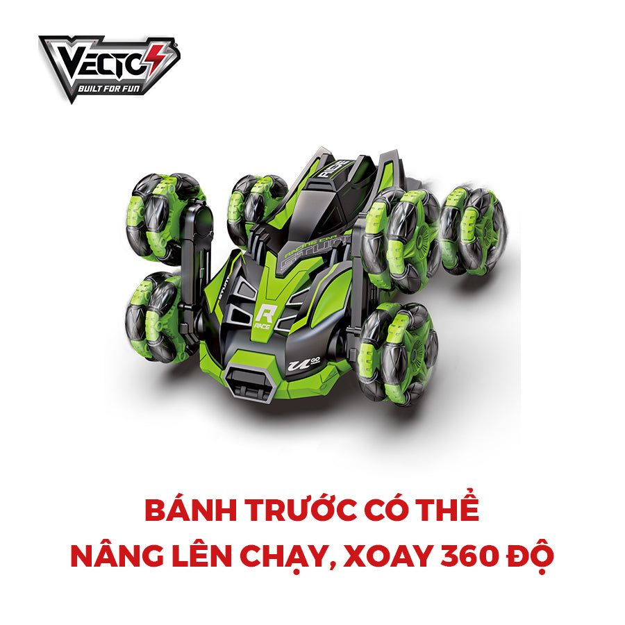 VECTO VT955 remote control 6-wheeled Spider Tinh super car toy (Green).