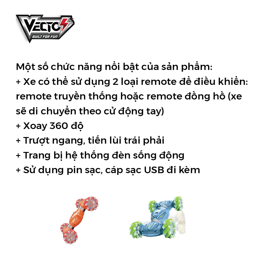 Đồ chơi siêu xe Hammer 2 remote điều khiển từ xa (Xanh) VECTO VT9333