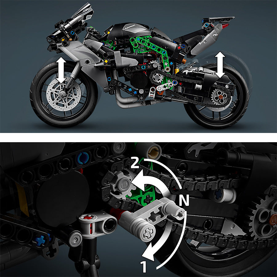 Đồ chơi lắp ráp Xe mô tô thể thao Kawasaki Ninja H2®R LEGO TECHNIC 42170