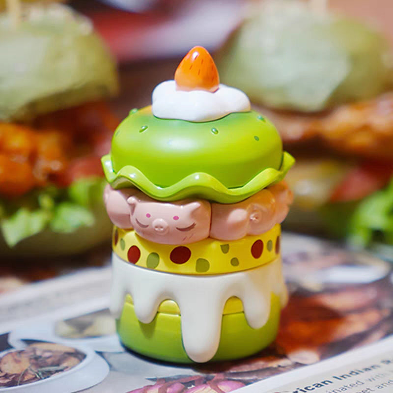 Mô Hình BOOBOO Và Gia Đình Heo Hamburgur OTHER ART TOYS L730018