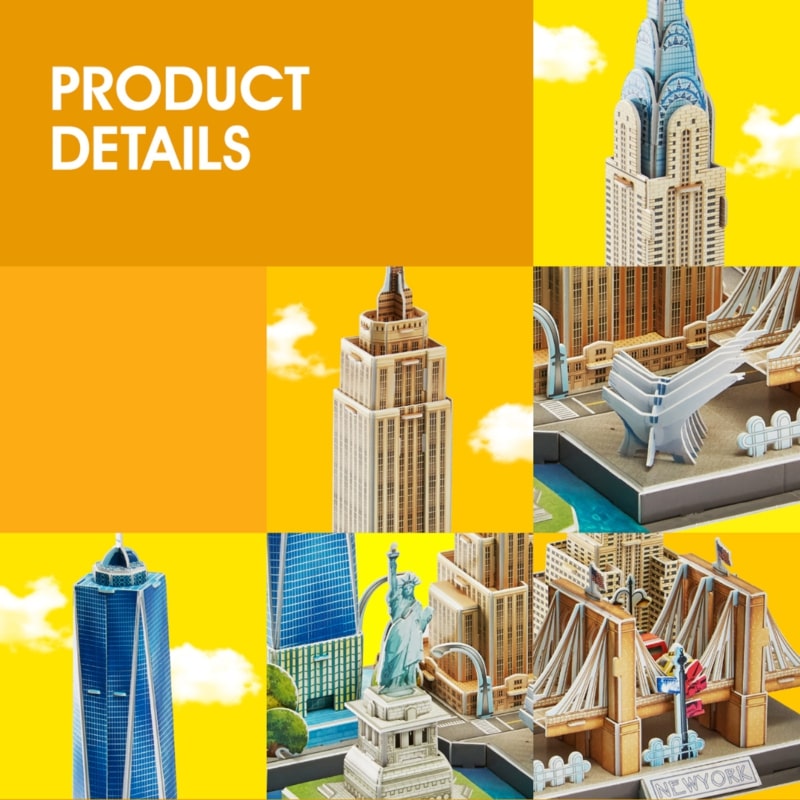 3D puzzle children's toy: New York City PUZZLES MC255H