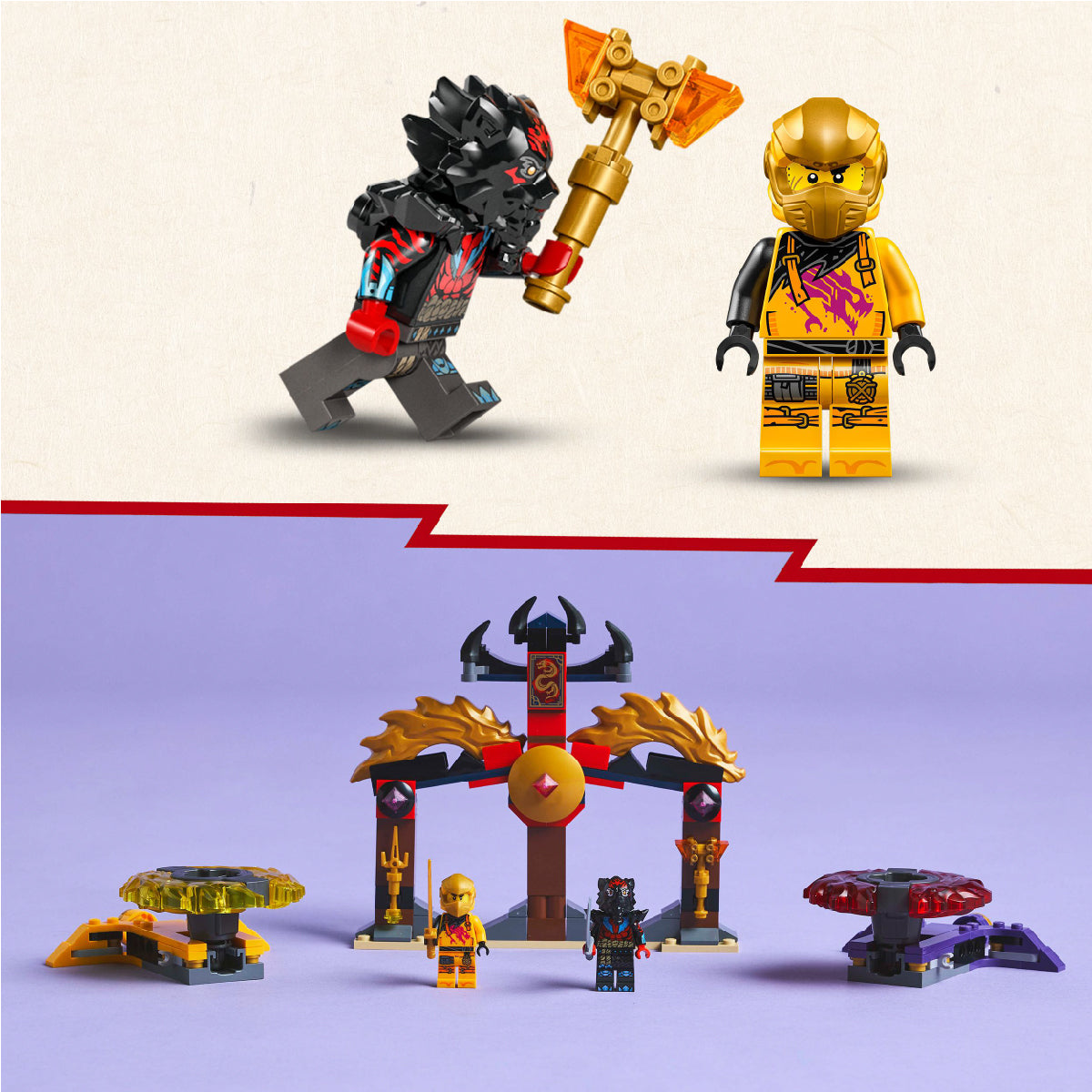 Đồ chơi lắp ráp con quay Arin và phe ác LEGO NINJAGO 71826