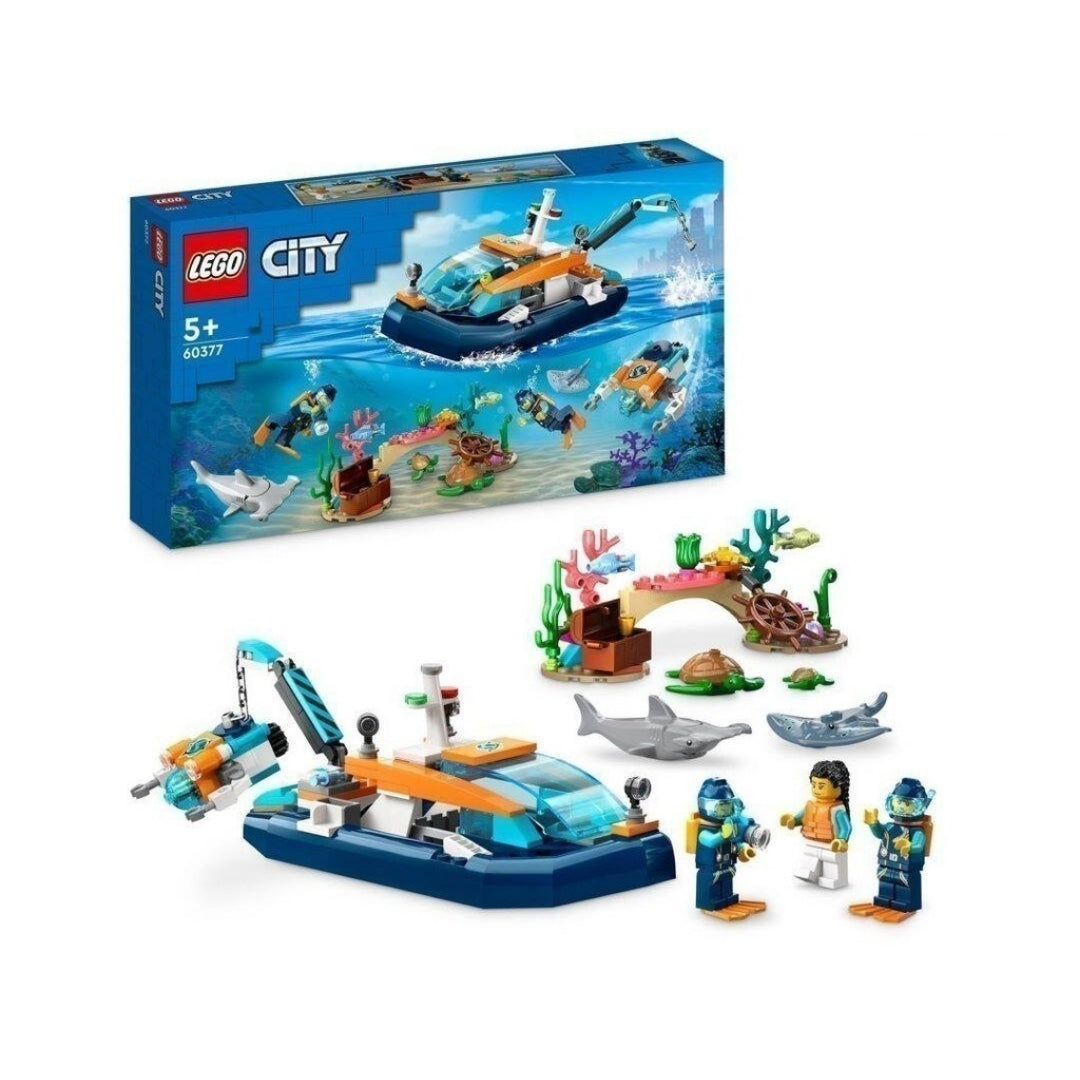 Đồ chơi lắp ráp Tàu lặn thám hiểm LEGO CITY 60377