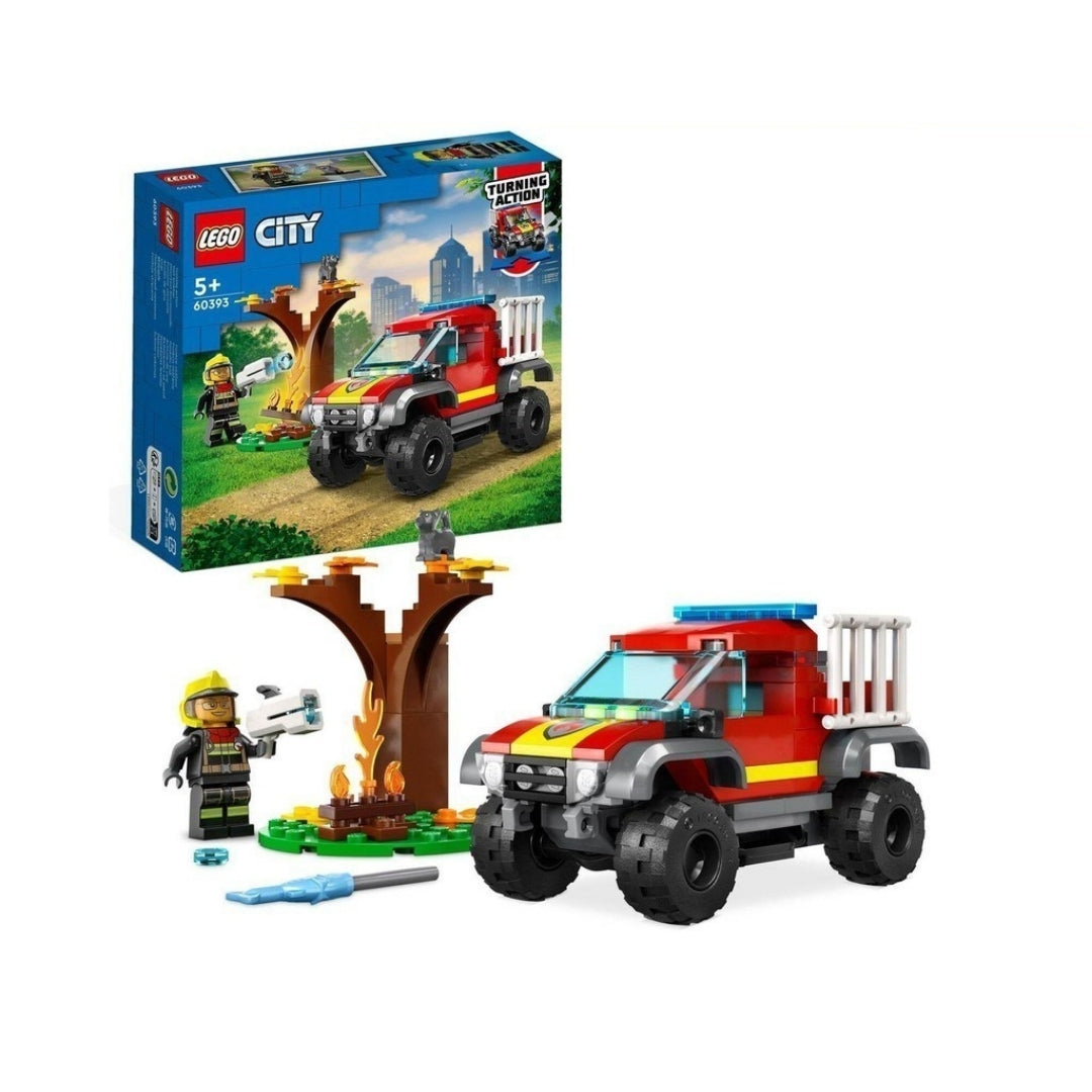 Đồ Chơi Lắp Ráp Xe Chữa Cháy 4X4 LEGO CITY 60393