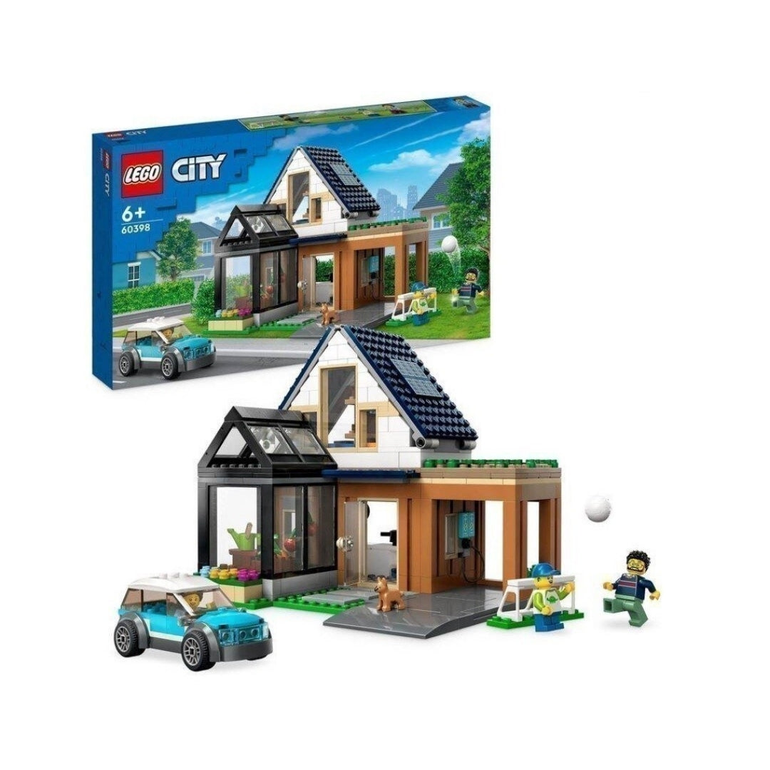 Đồ chơi lắp ráp Ngôi nhà gia đình và xe điện LEGO CITY 60398