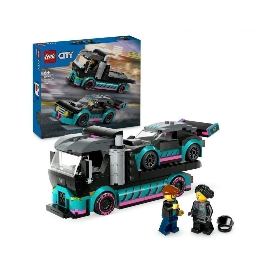 LEGO CITY 60406 racing car transport truck assembly toy