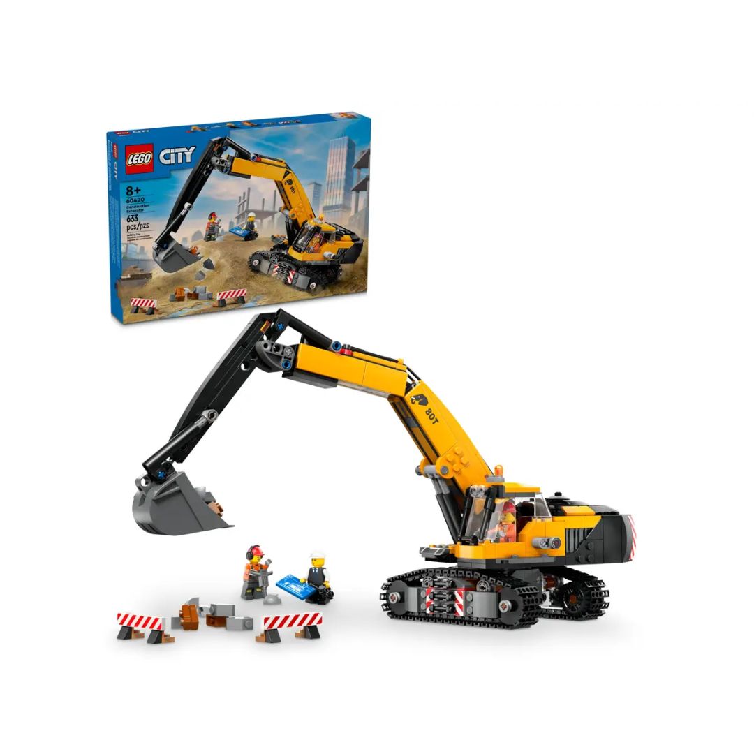 LEGO CITY 60420 Crawler Excavator Assembly Toy (633 parts)