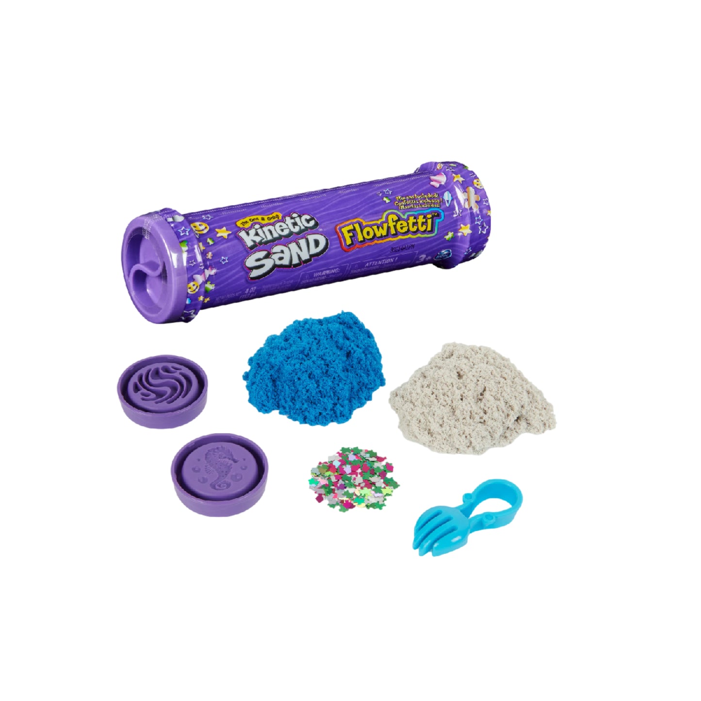 Kinetic sand - sparkly Flowfetti sand tube KINETIC SAND 6066739