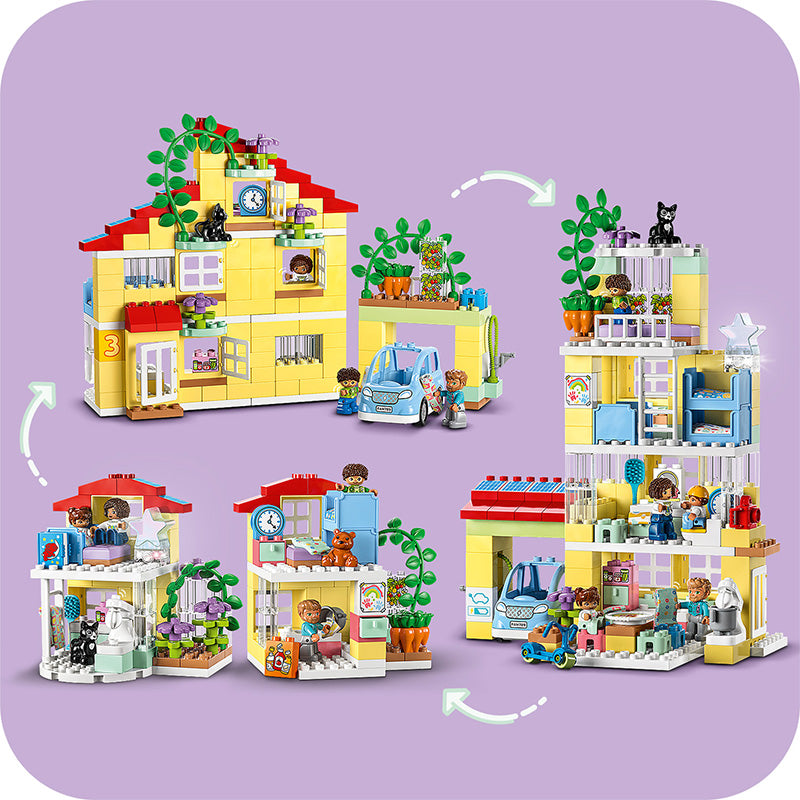 Đồ chơi lắp ráp Ngôi nhà gia đình 3 trong 1 LEGO DUPLO 10994