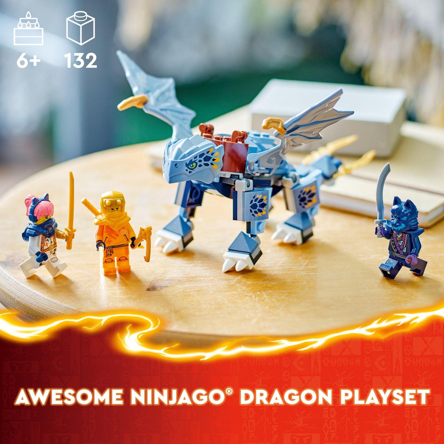 LEGO NINJAGO 71810 Dragon Riyu Assembly Toy (132 parts) 