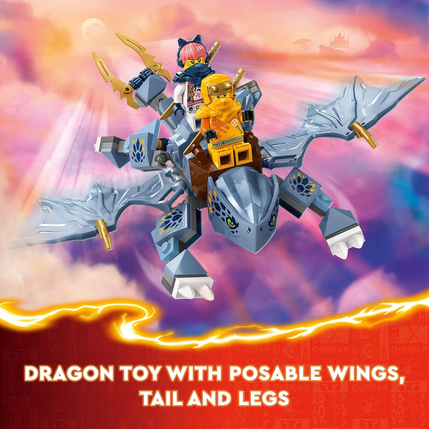 Đồ Chơi Lắp Ráp Rồng Con Riyu LEGO NINJAGO 71810 (132 chi tiết)