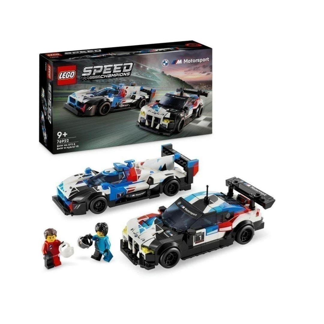 Đồ chơi lắp ráp Siêu xe BMW M4 GT3 & BMW M Hybrid V8 LEGO SPEED CHAMPIONS 76922