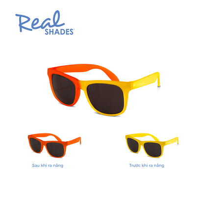Yellow Orange color changing sunglasses REALSHADES 7SWIYLOR