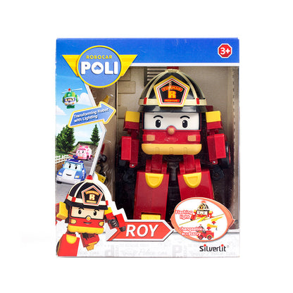 Robot biến hình xe cứu hộ Roy có ánh sáng ROBOCAR POLI 83093