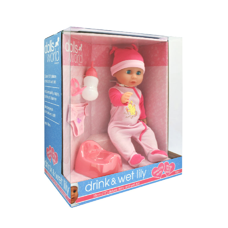 Baby Lily Drinks Water and Potty Training DOLLSWORLD DW60240