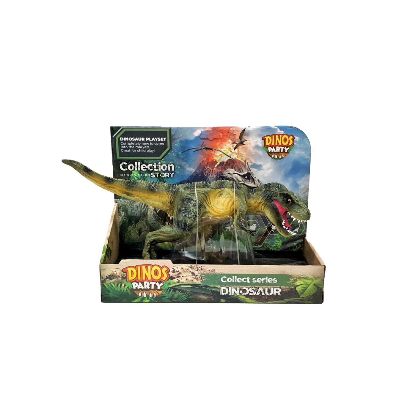 Walking dinosaur model Tyrannosaurus Rex_Green DINOS PARTY BG6010A-1 