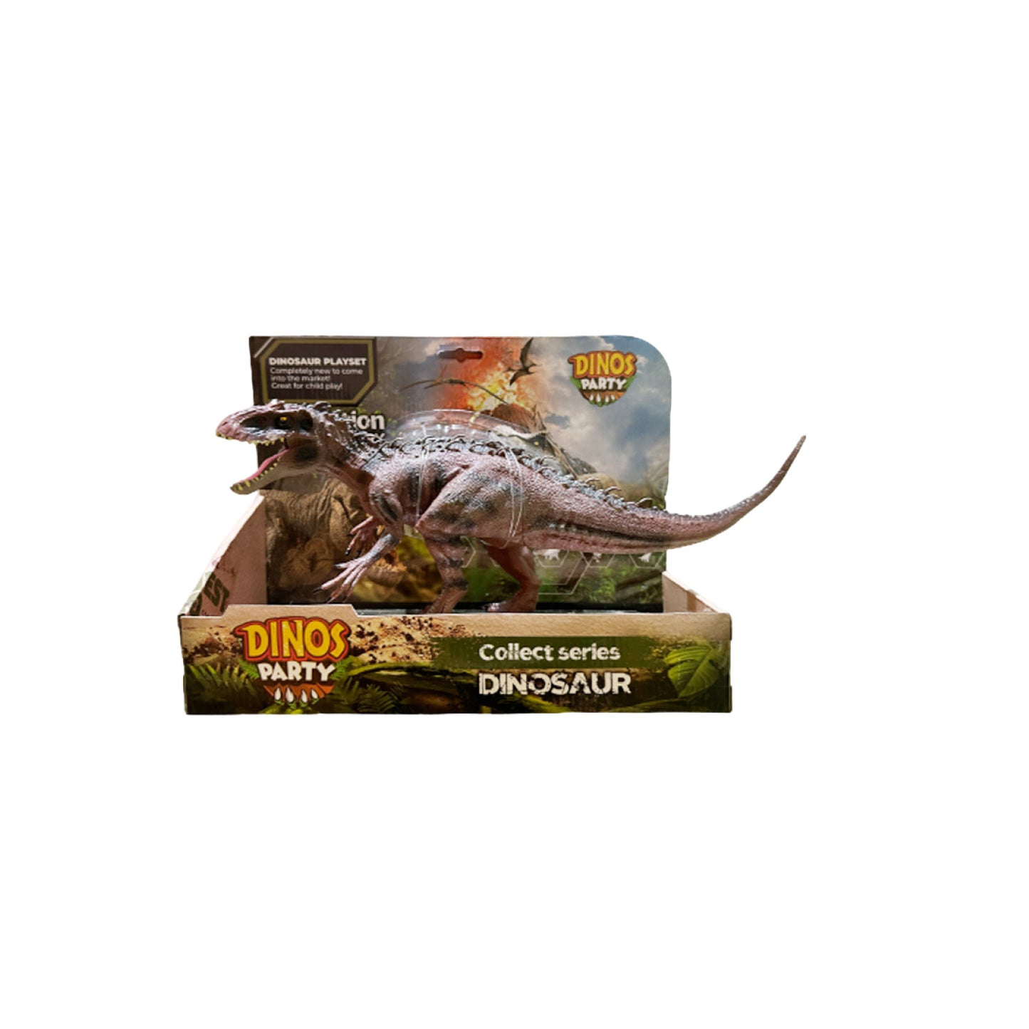 Mô hình khủng long Tyrannosaurus Rex_Nâu DINOS PARTY BG6014A-1