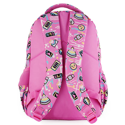 Easy Go Emoji World Pink Backpack CLEVERHIPPO BM0106