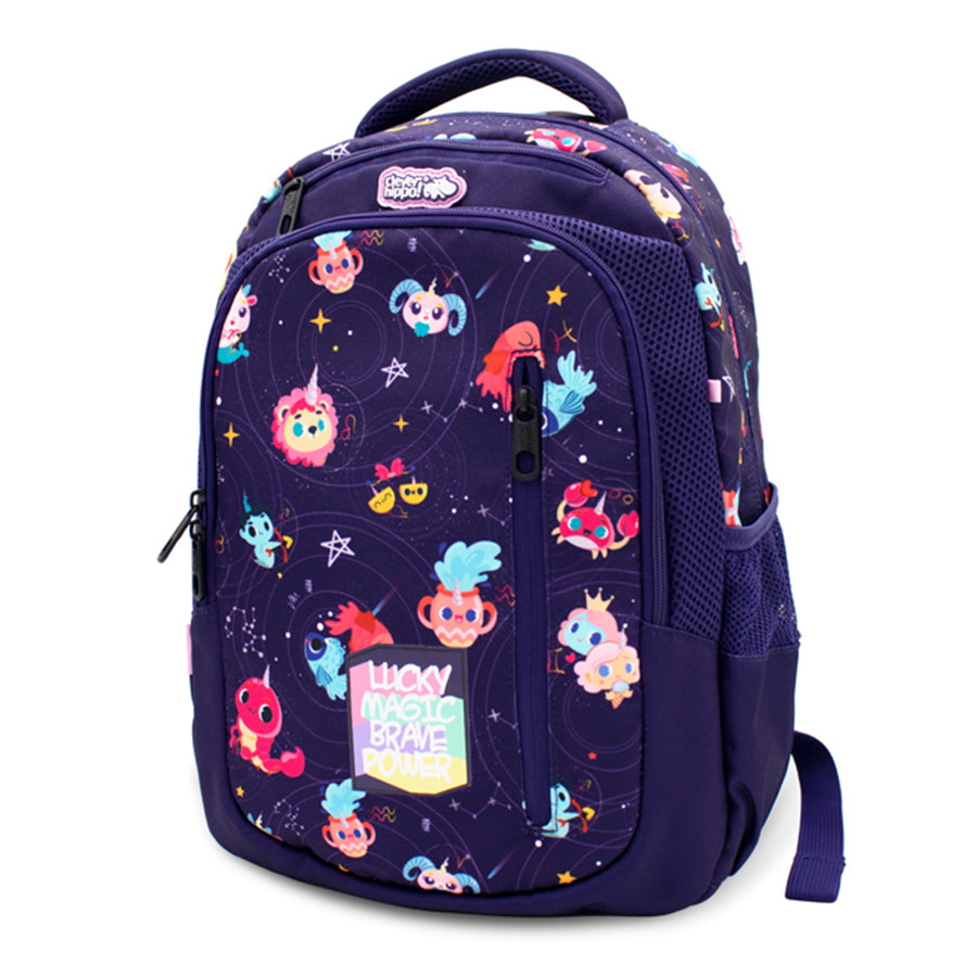 Zipit Backpack - Unicorn Milky Way Purple CLEVERHIPPO BU9201