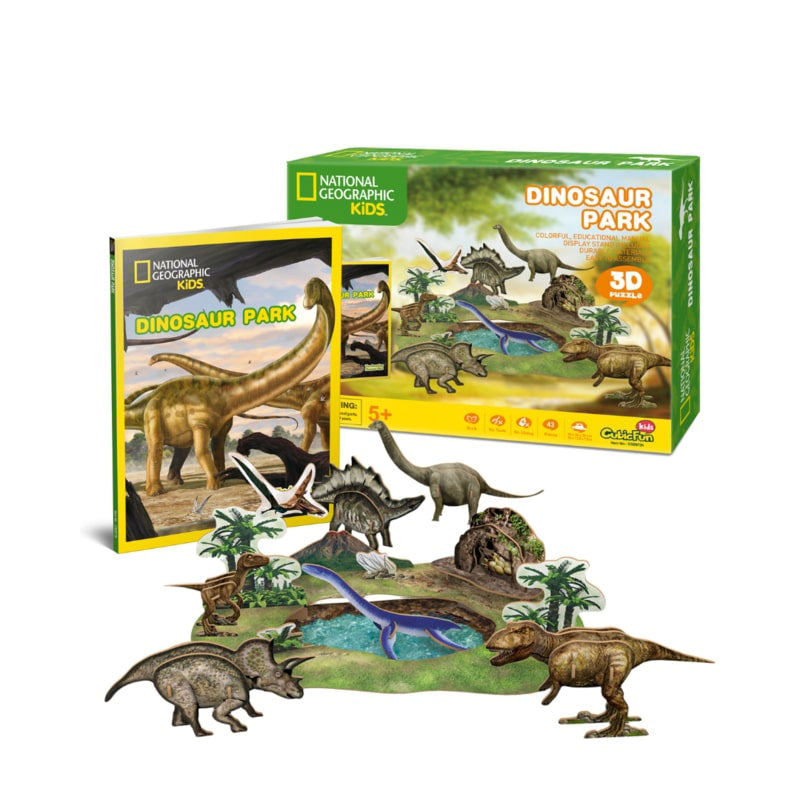 Nat Geo 3D puzzle children's toy: PUZZLES Dinosaur Park DS0973H