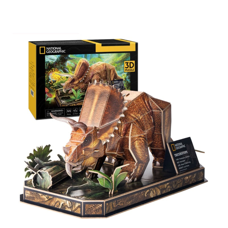 Nat Geo 3D puzzle children's toy: Triceratops PUZZLES DS1052H