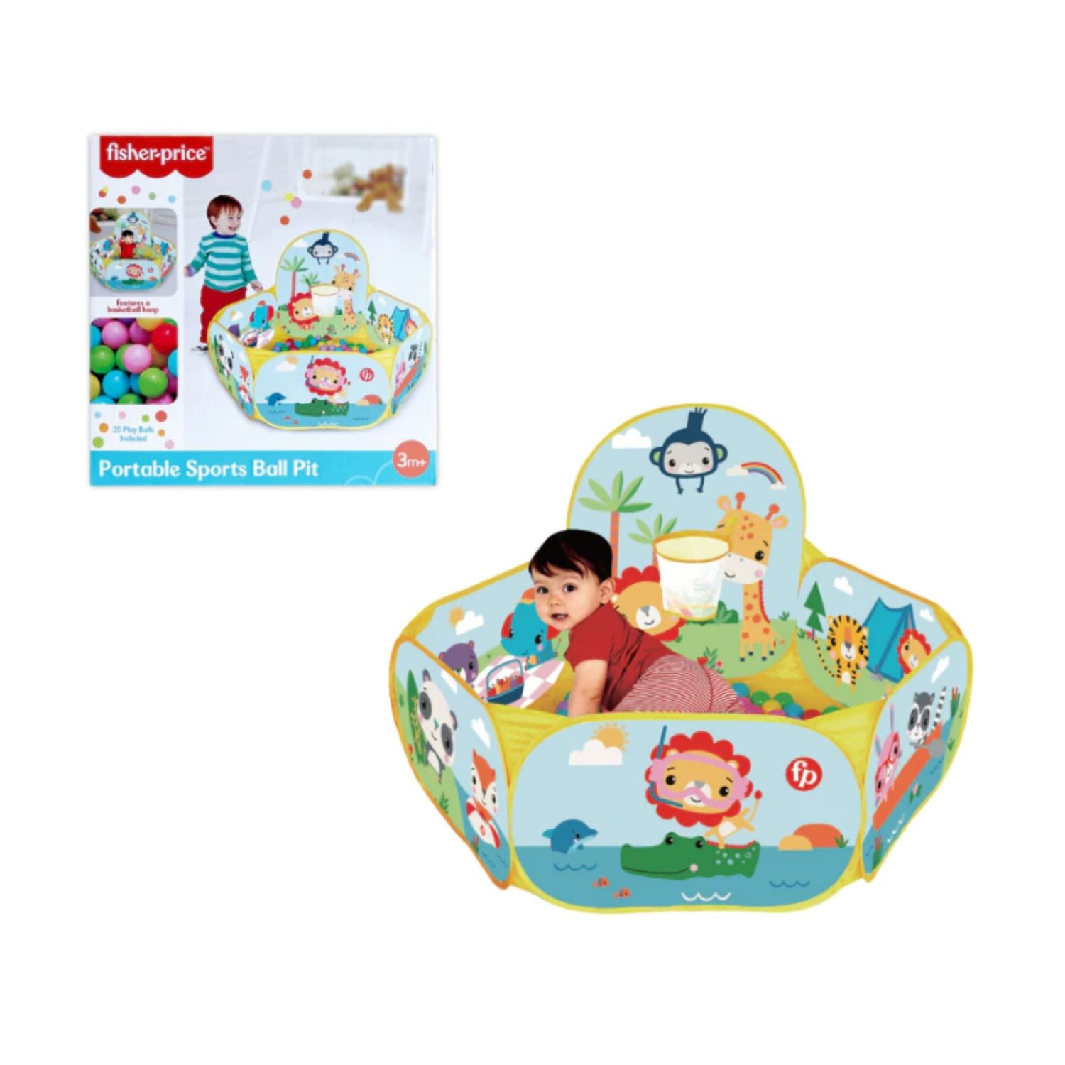 Đồ Chơi Nhà Banh Cho Bé-Kèm 25 Banh Fisher-Price F0315h