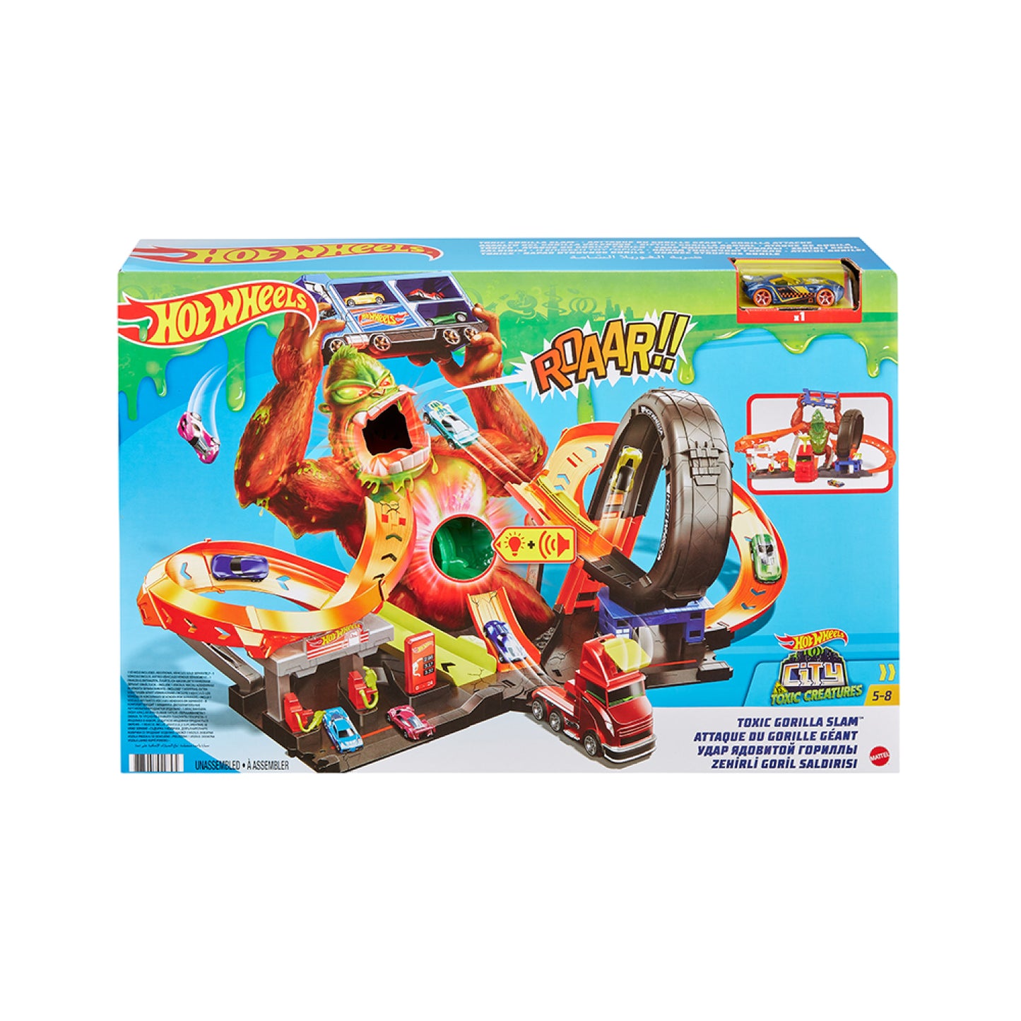 Bộ Hot Wheels Thành Phố Khỉ Đột Gorllia HOT WHEELS GTT94