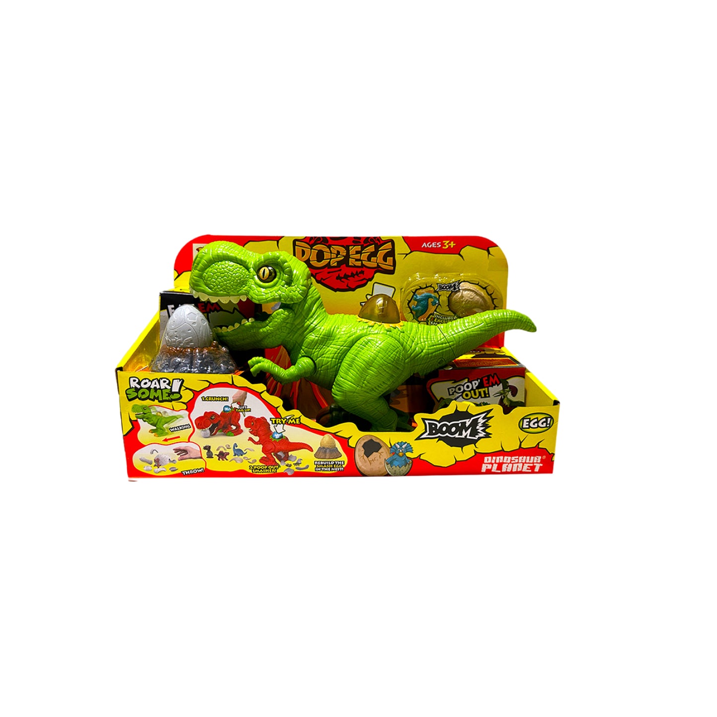 Khủng Long Ăn Trứng Đẻ Ra Nhân Vật Pop Egg Xanh DINOS PARTY HG13230264