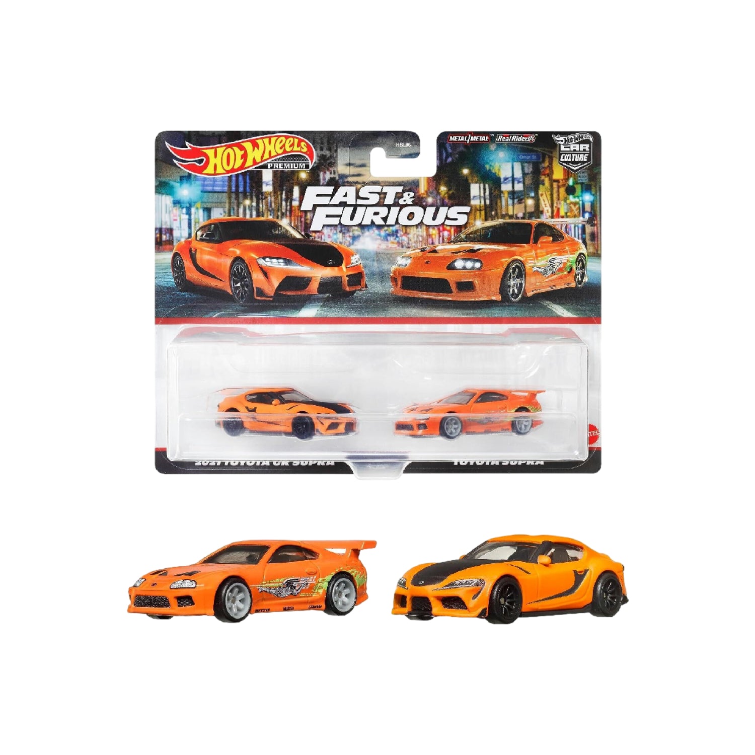 Bộ Đôi Siêu Xe Premiums Fast & Furious Hot Wheels Hbl96