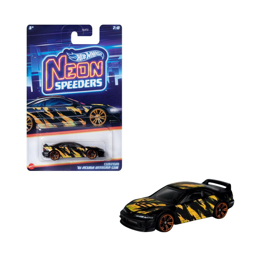 Supercar Neon Speeders - CUSTOM '01 ACURA INTEGRA GSR HOT WHEELS HLH72