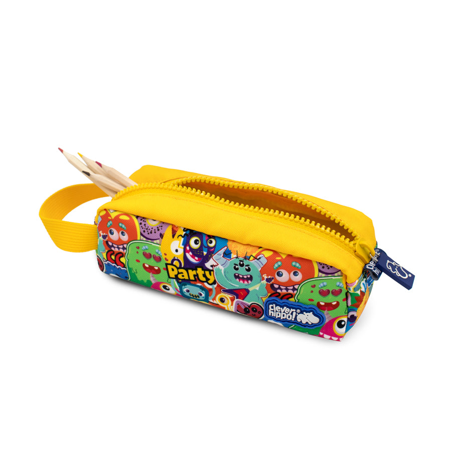 Classic Pencil Case - Clever Monster Yellow CLEVERHIPPO HM0115