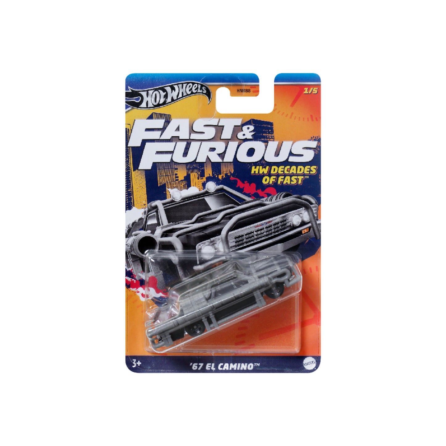 Fast &amp; Furious supercar CANNON CAR EL CAMINO HOT WHEELS HNR88