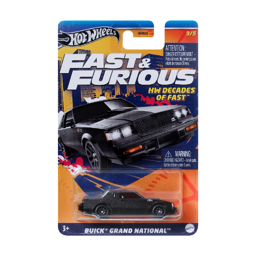 Fast &amp; Furious supercar BUICK GRAND NATIONAL HOT WHEELS HNR88